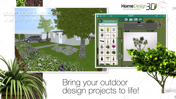 دانلود Home Design 3D Outdoor/Garden 4.1.2 Full for Android +4.0 - دانلود کامل‌ترین برنامه برای طراحی فضای بیرونی ساختمان، فضای سبز و باغ برای اندروید - سافت گذر
