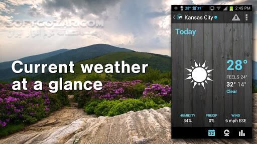 دانلود 1Weather Pro 7.0.0.2 for Android +6.0 - دانلود اعلام وضعیت و پیش بینی وضع آب و هوا برای اندروید - سافت گذر
