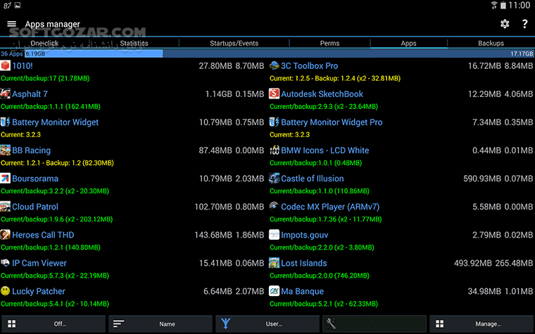 دانلود 3C Toolbox Pro 3.1.5b For Android +6.0 - دانلود مدیریت اندروید برای اندروید - سافت گذر