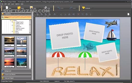 دانلود AMS Photo Collage Maker 9.35 - دانلود ساخت کلاژ - سافت گذر