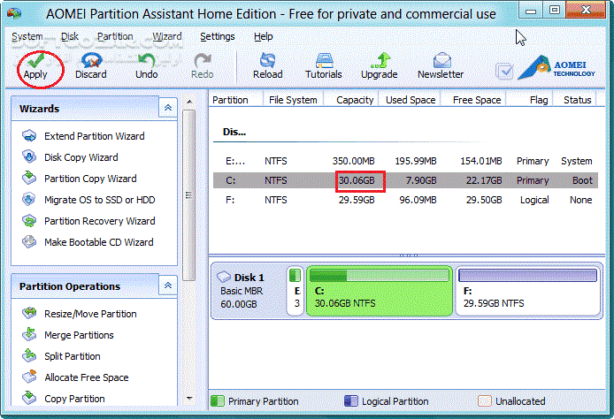 دانلود AOMEI Partition Assistant Technician 10.10 + WinPE - دانلود پارتیشن اسیستنت - سافت گذر