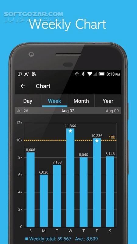 دانلود Accupedo-Pro Pedomete 9.1.0.5.G for Android +4.1 - دانلود گام شمار برای اندروید - سافت گذر
