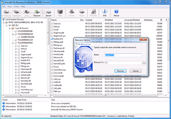 دانلود Active File Recovery 25.1.2 - دانلود بازیابی اطلاعات پاک شده - سافت گذر