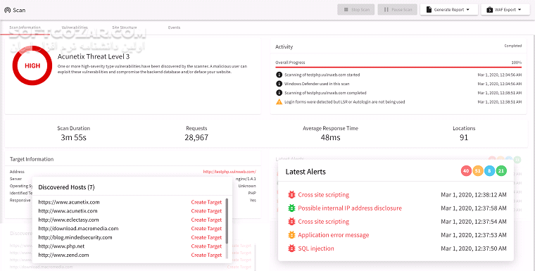 دانلود Acunetix Web Vulnerability Scanner 13.0.201126145 - دانلود اکانتیکس اسکن امنیتی سایت - سافت گذر