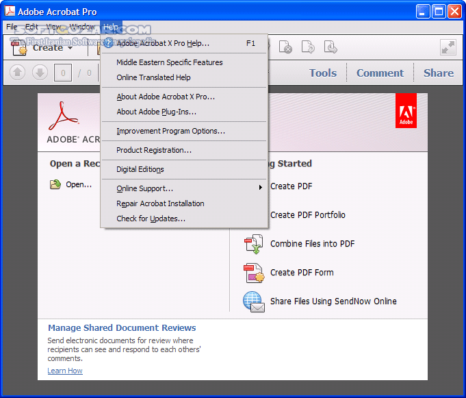 دانلود Adobe Acrobat X Pro 10.0 Middle Eastern - ME - دانلود نسخه خاور میانه نرم افزار ادوب آکروبات 10 حرفه ای - سافت گذر