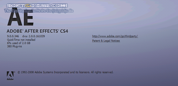 دانلود Adobe After Effects CS4 v9.0 - دانلود پیشرفته ترین ابزارخلق جلوه های ویژه دو بعدی و سه بعدی و ویرایش فیلم  - سافت گذر