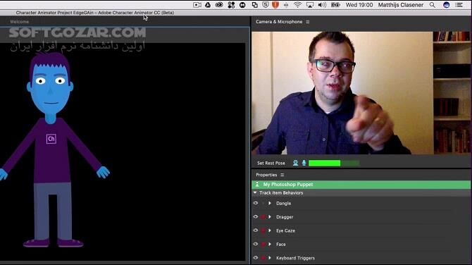دانلود Adobe Character Animator 2026 26.0.0 / 2025 25.6 / 2024 / 2023 / 2022 / 2021 / 2020 / 2019 / macOS - دانلود ادوبی کاراکتر انیمیتر - سافت گذر
