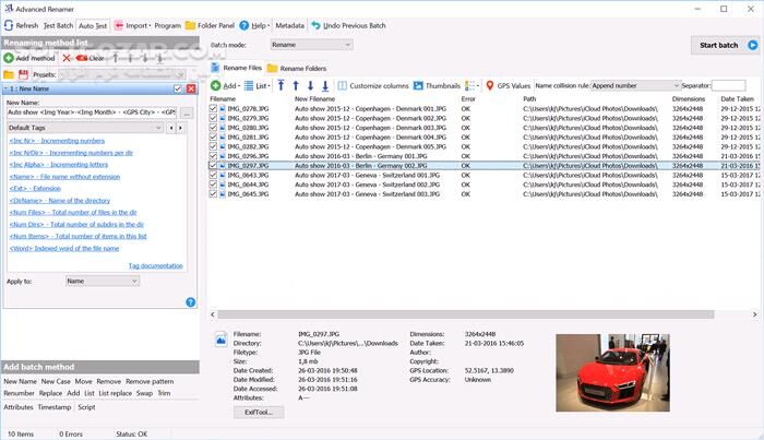 دانلود Advanced Renamer 4.19 Commercial Final - دانلود تغییر نام دسته ای فایل ها - سافت گذر