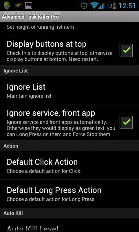 دانلود Advanced Task Killer Pro 2.1.3B213 for Android +1.6 - دانلود بستن برنامه های در حال اجرا برای اندروید - سافت گذر