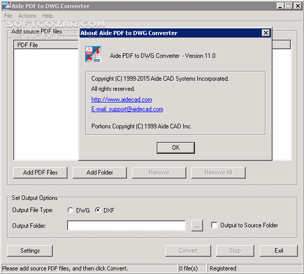 دانلود Aide PDF to DWG Converter 12.0 + Portable - دانلود مبدل فایل های پی دی اف به DWG و DXF - سافت گذر