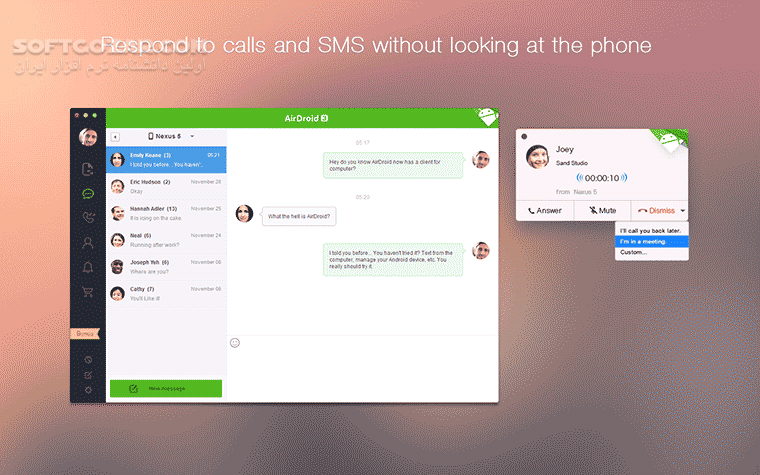 دانلود AirDroid 4.3.4.0 + Windows Client 3.6.3 for Android +4.0 - دانلود مدیریت موبایل ایردروید برای اندروید - سافت گذر