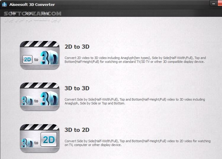 دانلود Aiseesoft 3D Converter 6.5.20 - دانلود تبدیل فیلم دو بعدی به سه بعدی - سافت گذر