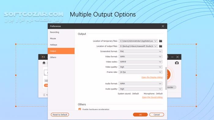 دانلود Aiseesoft Screen Recorder 3.1.36 - دانلود ضبط صفحه نمایش - سافت گذر
