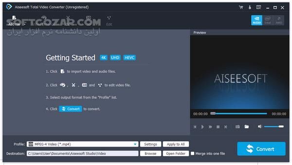 دانلود Aiseesoft Total Video Converter 9.2.68 - دانلود تبدیل کننده ی فرمت های ای سی سافت - سافت گذر