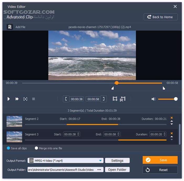 دانلود Aiseesoft Video Editor 1.0.30 - دانلود ویرایشگر ویدئو - سافت گذر