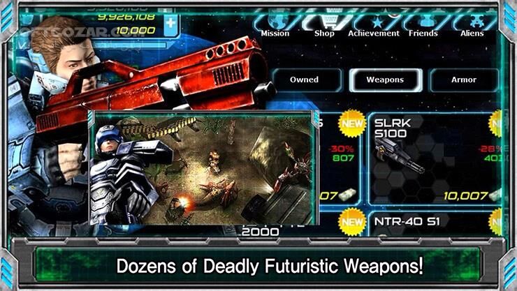 دانلود Alien Shooter EX 1.02.09 for Android - دانلود بازی آلین تیرانداز برای اندروید - سافت گذر