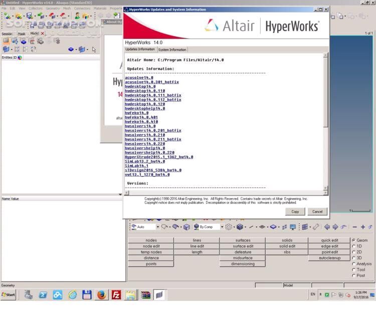 دانلود Altair HWDesktop 2026.0 / 2025.0 + Solvers 2023.1 / 2021.2.0 / 2019.1.6 - دانلود مش بندی و تحلیل - سافت گذر