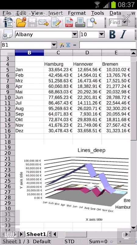 دانلود AndrOpen Office 4.6.2 for Android +5.0 - دانلود آفیس کامل برای اندروید - سافت گذر