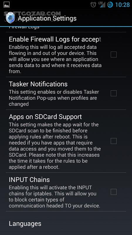 دانلود Android Firewall 2.3.5 for Android - دانلود فایروال اندروید برای اندروید - سافت گذر