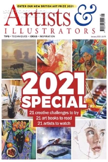 دانلود مجله تخصصی برای علاقه مندان به هنر و ایده های عملی و اثار هنری - دانلود کتاب هنرمندان و تصویرگران ژانویه 2021 - سافت گذر