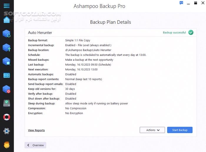 دانلود Ashampoo Backup Pro 27.5.37 - دانلود بکاپ گیری از ویندوز - سافت گذر