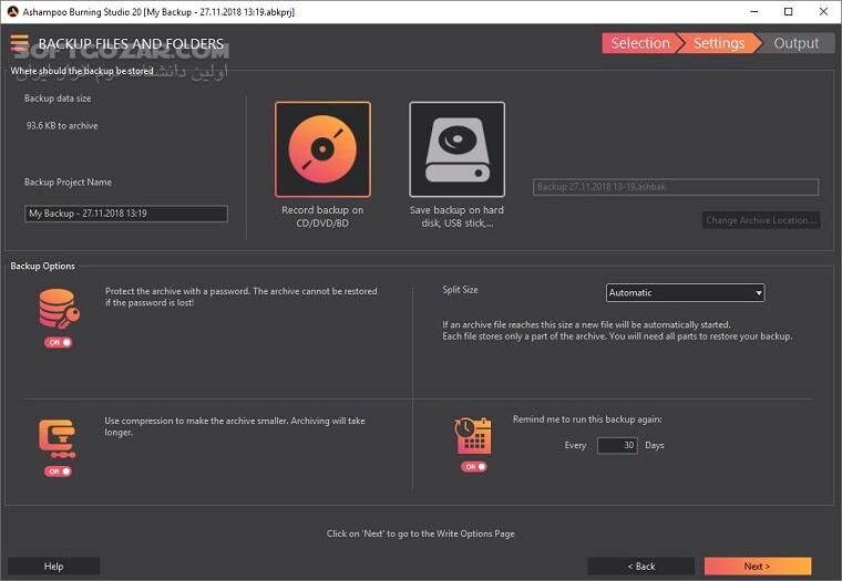دانلود Ashampoo Burning Studio 2026 v1.27 - دانلود ساخت و رایت دیسک آشامپو - سافت گذر