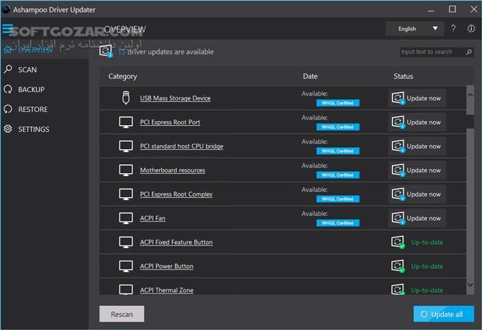 دانلود Ashampoo Driver Updater 1.9.0 - دانلود آپدیت خودکار درایورها - سافت گذر