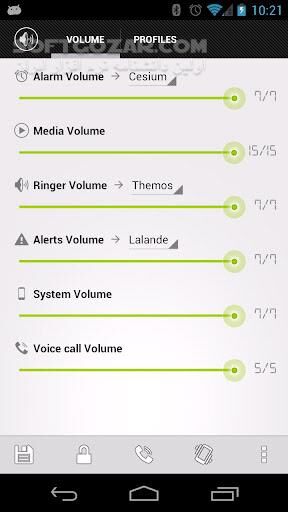 دانلود AudioManager Pro 4.1.3 for Android +2.2 - دانلود کنترل صوت و ایجاد پروفایل در اندروید برای اندروید - سافت گذر