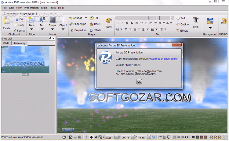 دانلود Aurora 3D Presentation 20.01.30 - دانلود بهترین نرم افزار ساخت انیمیشن و تصاویر 3 بعدی - سافت گذر