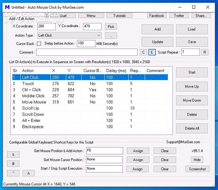 دانلود Auto Mouse Click 86.1 - دانلود کلیک کردن خودکار ماوس - سافت گذر