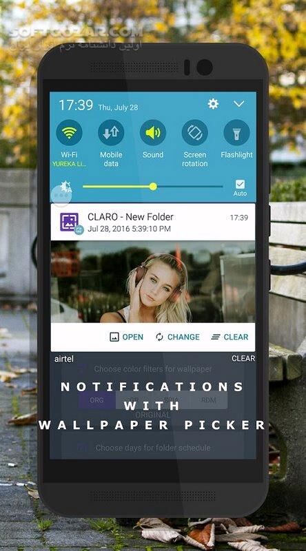 دانلود Auto Wallpaper Changer (CLARO Pro) 1.8 for Android +4.2 - دانلود تغییر والپیپر برای اندروید - سافت گذر
