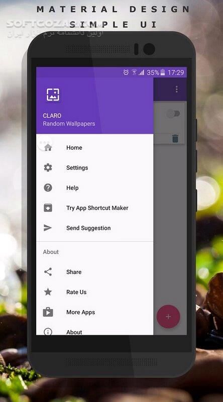 دانلود Auto Wallpaper Changer (CLARO Pro) 1.8 for Android +4.2 - دانلود تغییر والپیپر برای اندروید - سافت گذر