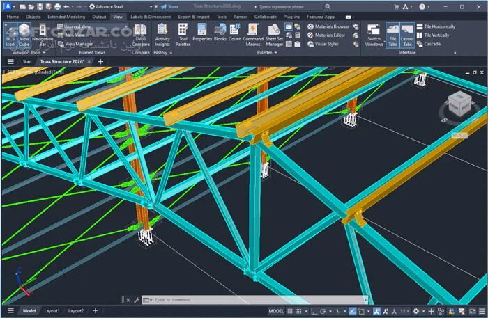 دانلود Autodesk Advance Steel 2026 (x64) - دانلود طراحی سازه فولادی - سافت گذر