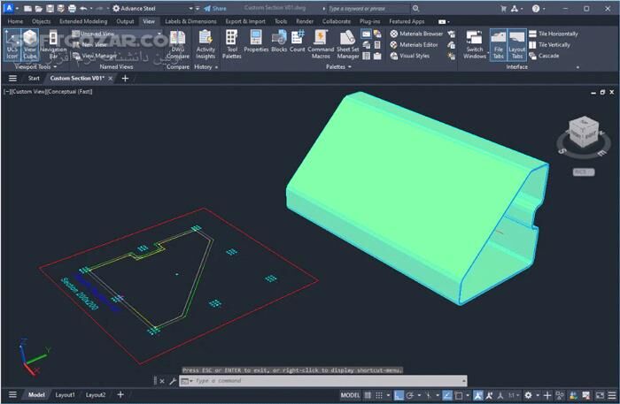 دانلود Autodesk Advance Steel 2026 (x64) - دانلود طراحی سازه فولادی - سافت گذر