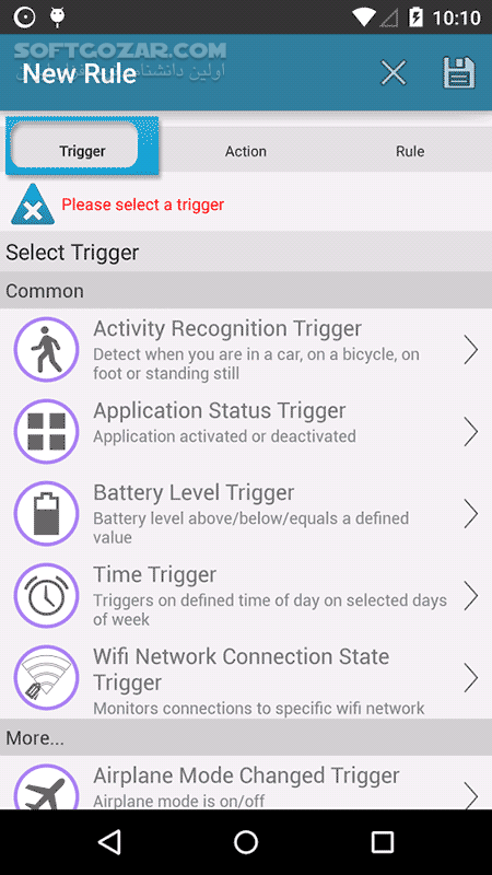 دانلود AutomateIt Pro 4.1.226 for Android +2.3 - دانلود اتومیت پرو برای اندروید - سافت گذر