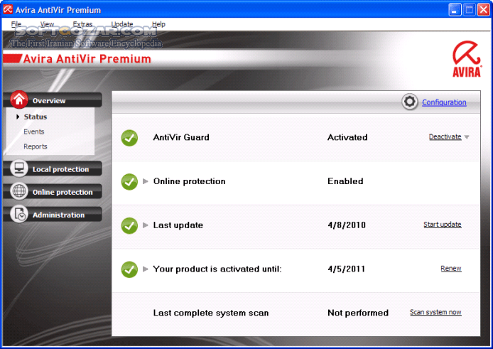 دانلود Avira Antivirus Pro + Avira Free Security Suite 1.1.114.3075 - دانلود اویرا - سافت گذر
