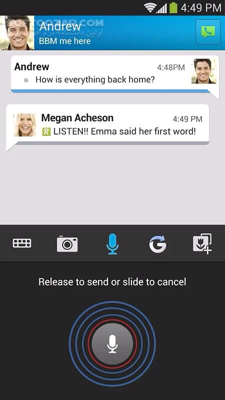 دانلود BBM 3.3.21.78 for Android +4.0 - دانلود برنامه چت و تماس بی بی ام برای اندروید - سافت گذر
