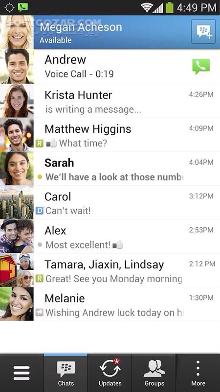 دانلود BBM 3.3.21.78 for Android +4.0 - دانلود برنامه چت و تماس بی بی ام برای اندروید - سافت گذر