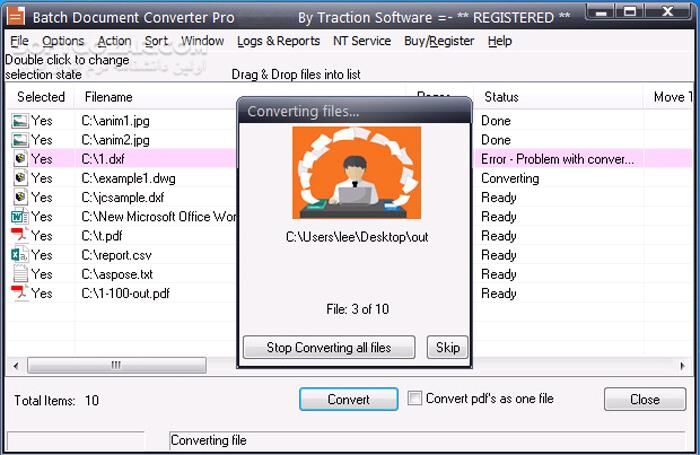 دانلود Batch Document Converter Pro 1.18 - دانلود تبدیل فرمت اسناد به پی‌دی‌اف - سافت گذر