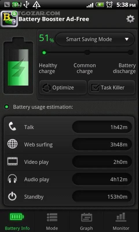 دانلود Battery Booster 7.2.9 for Android +2.1 - دانلود مدیریت و کاهش مصرف باتری برای اندروید - سافت گذر