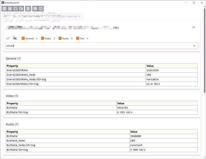 دانلود BetterMediaInfo 0.6.0 - دانلود ارائهٔ اطلاعات فنی فایل‌های صوتی و ویدئویی - سافت گذر
