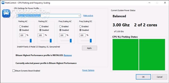 دانلود Bitsum ParkControl Pro 5.2.0.6 - دانلود افزایش سرعت ویندوز - سافت گذر