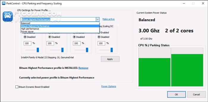 دانلود Bitsum ParkControl Pro 5.2.0.6 - دانلود افزایش سرعت ویندوز - سافت گذر