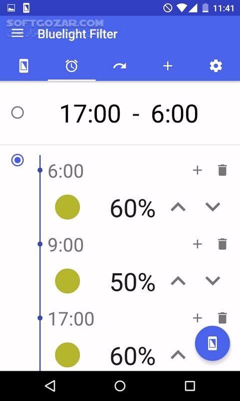 دانلود Bluelight Filter for Eye Care 6.5.14 Full for Android +5.0 - دانلود فیلتر آبی صفحه اندروید برای اندروید - سافت گذر