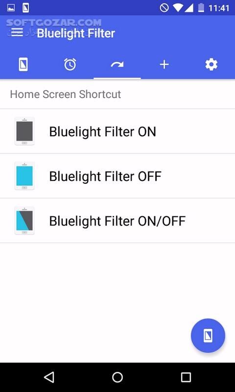 دانلود Bluelight Filter for Eye Care 6.5.14 Full for Android +5.0 - دانلود فیلتر آبی صفحه اندروید برای اندروید - سافت گذر