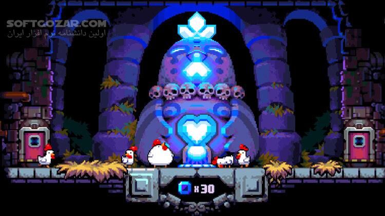 دانلود Bomb Chicken - دانلود بازی اکشن کم حجم برای کامپیوتر - سافت گذر
