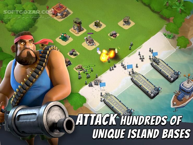 دانلود Boom Beach 45.542 for Android +4.0 - دانلود بوم بیچ برای اندروید - سافت گذر
