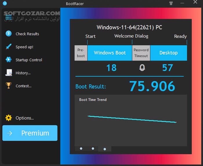 دانلود BootRacer 9.30.0 - دانلود اندازه گیری سرعت بوت ویندوز - سافت گذر