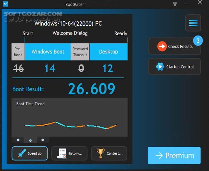دانلود BootRacer 9.30.0 - دانلود اندازه گیری سرعت بوت ویندوز - سافت گذر