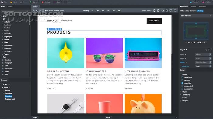 دانلود Bootstrap Studio 7.1.1 - دانلود بوت استرپ استودیو - سافت گذر